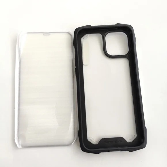 iPhone 12 Pro Max Black Hard shell Phone case cover w/ Screen protector - Picture 3 of 3